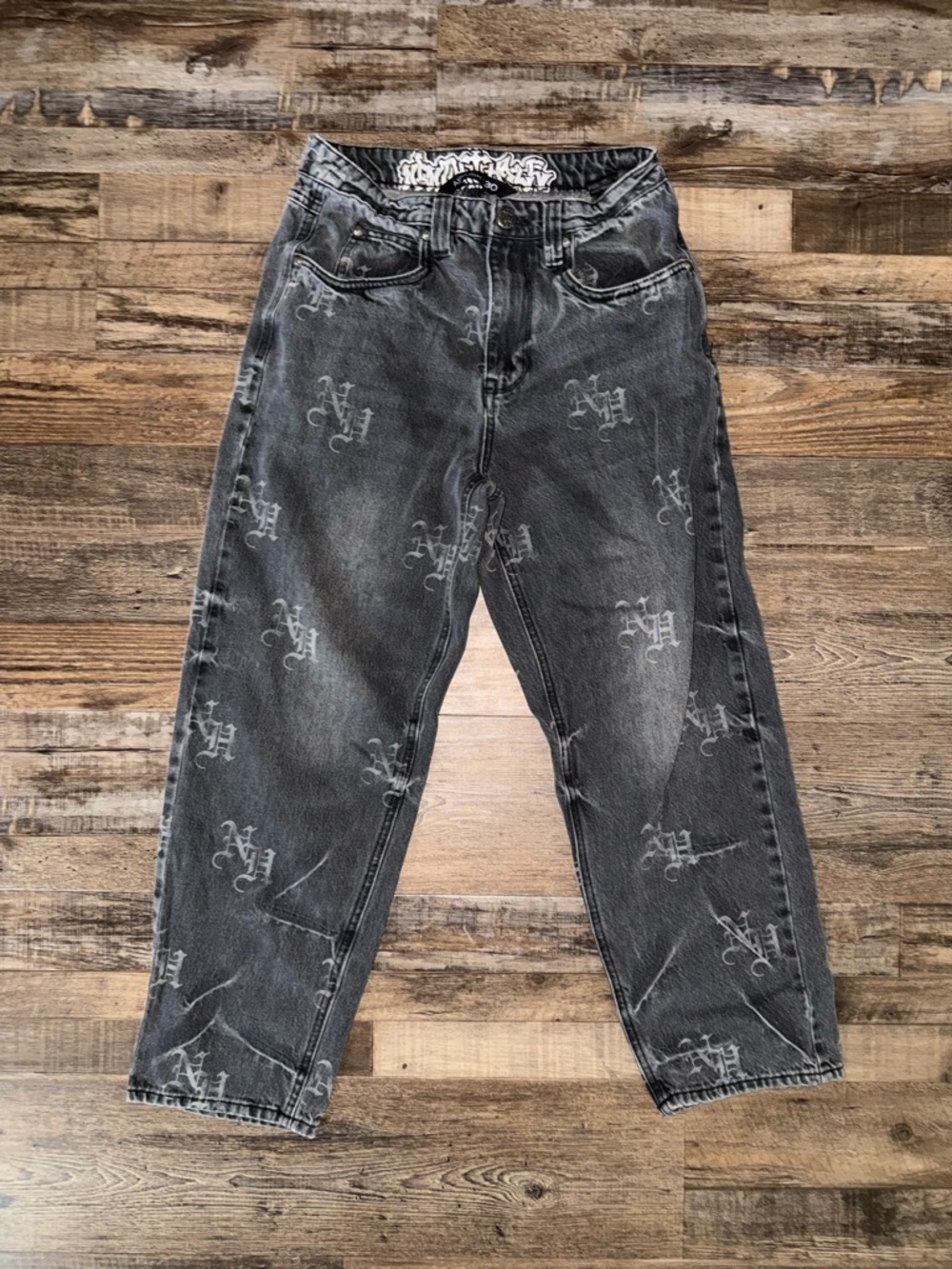 Ninth Hall Ambush black wash loose fit jeans
